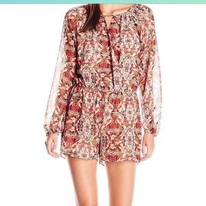 BCBGeneration Women's Romper Size Large L NWT Color: “Coffee Bean Multi”
